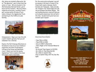 Custom Printing Brochure | Tri-fold Brochure | Blairsville, Young Harris, Hiawassee, Blue Ridge, Atlanta, GA